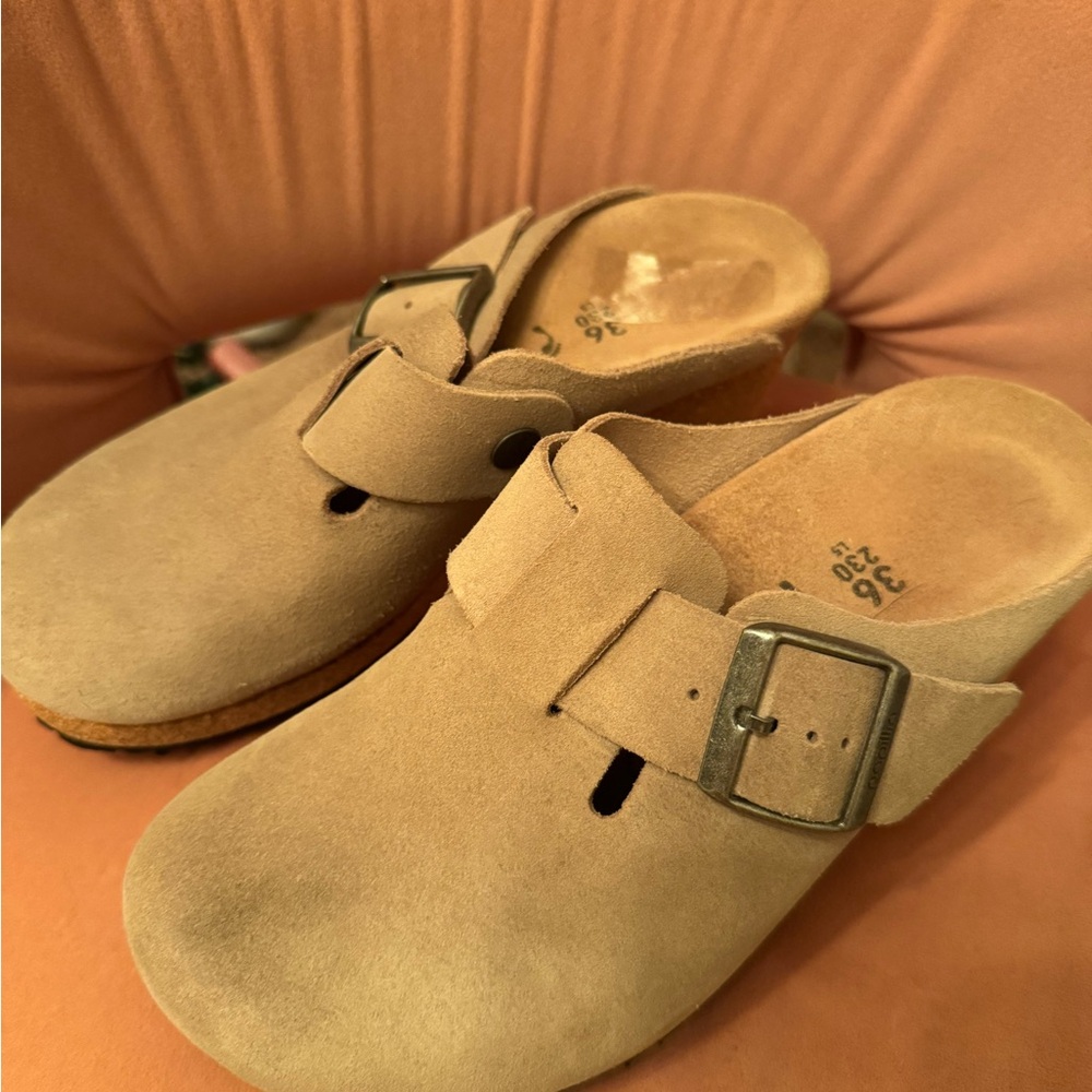 Women’s Papillo by Birkenstock Tan Clog Heels